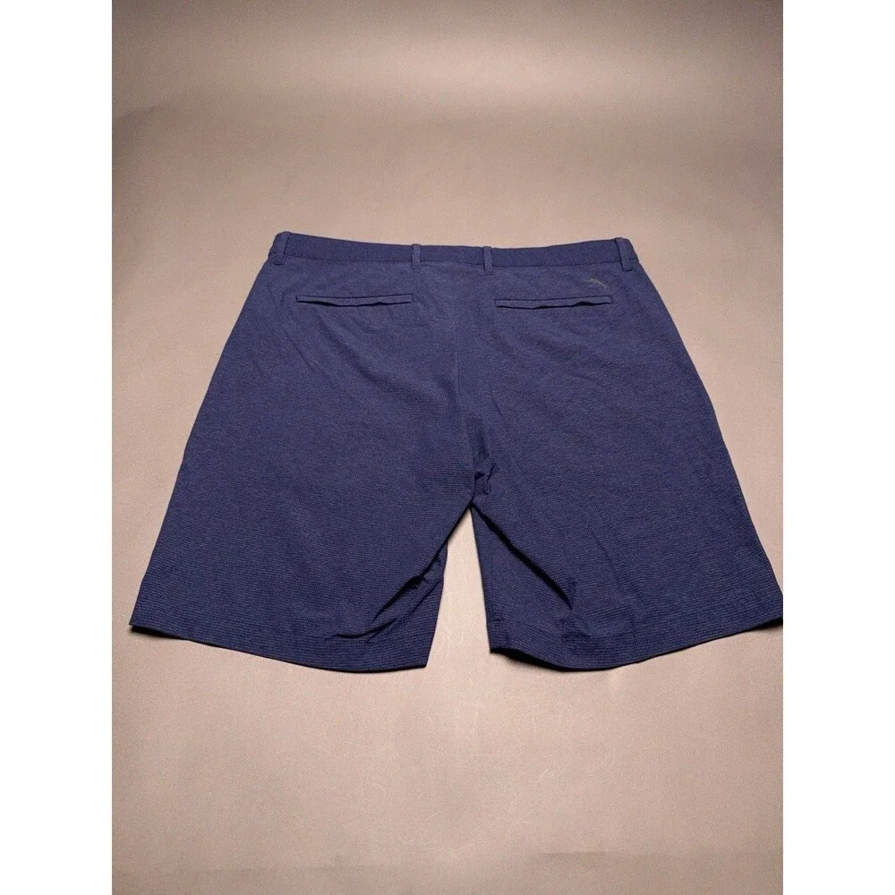 Tommy Bahama Men's 36 Golf Chip Shot Shorts Navy 9.5” Inseam Chino Nylon Flat